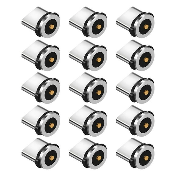 Yoqb 15 PCS Magnetic Connector Tips Head for Type C Devices Magnetic Phone Cable Adapter Magnetic Phone Cable AdapterA108
