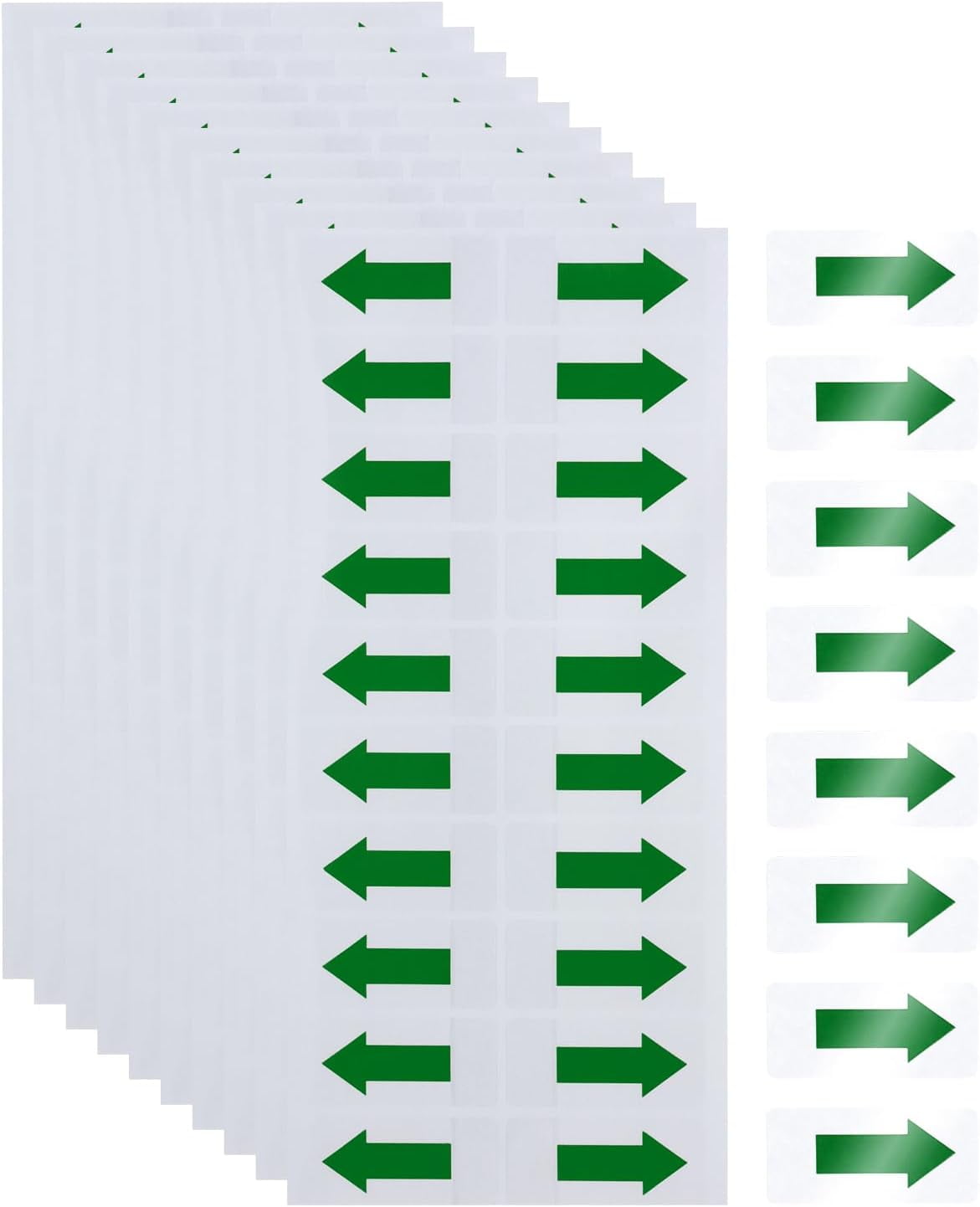 Yoqb 200pcs Directional Arrow Stickers PVC Marking Sign Tape Label for ...
