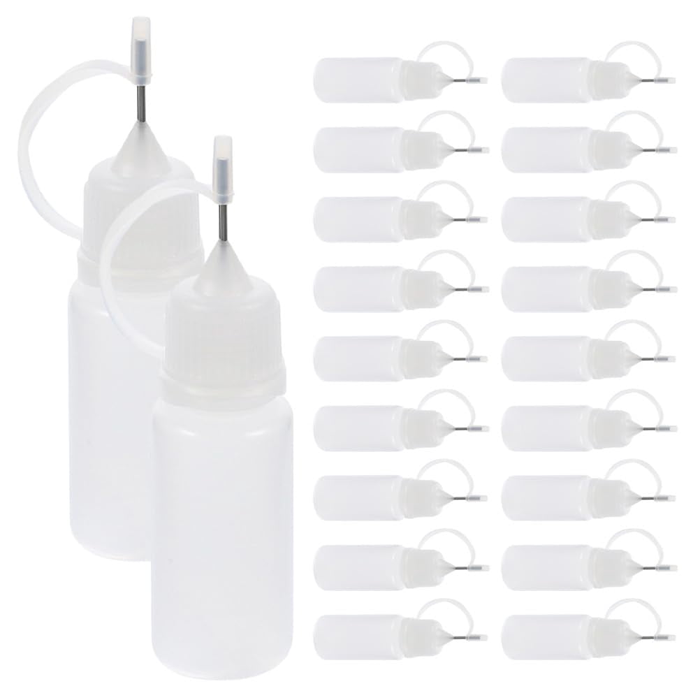 Yoqb 20Pcs Precision Tip Glue Bottle Empty Liquid Squeeze Bottle for ...