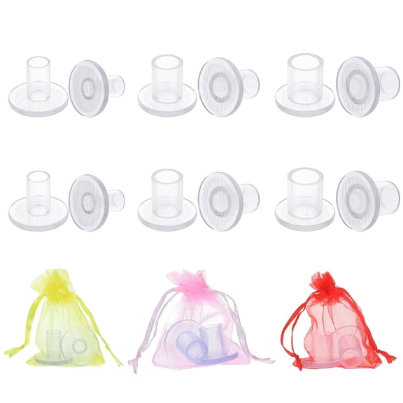 Yoqb 6 Pairs Heel Protectors for Grass, Heel Stoppers for High Heels, Heel Protectors for Shoes, Heel Caps for High Heels, Heel Covers for Grass, 3 SizesA108
