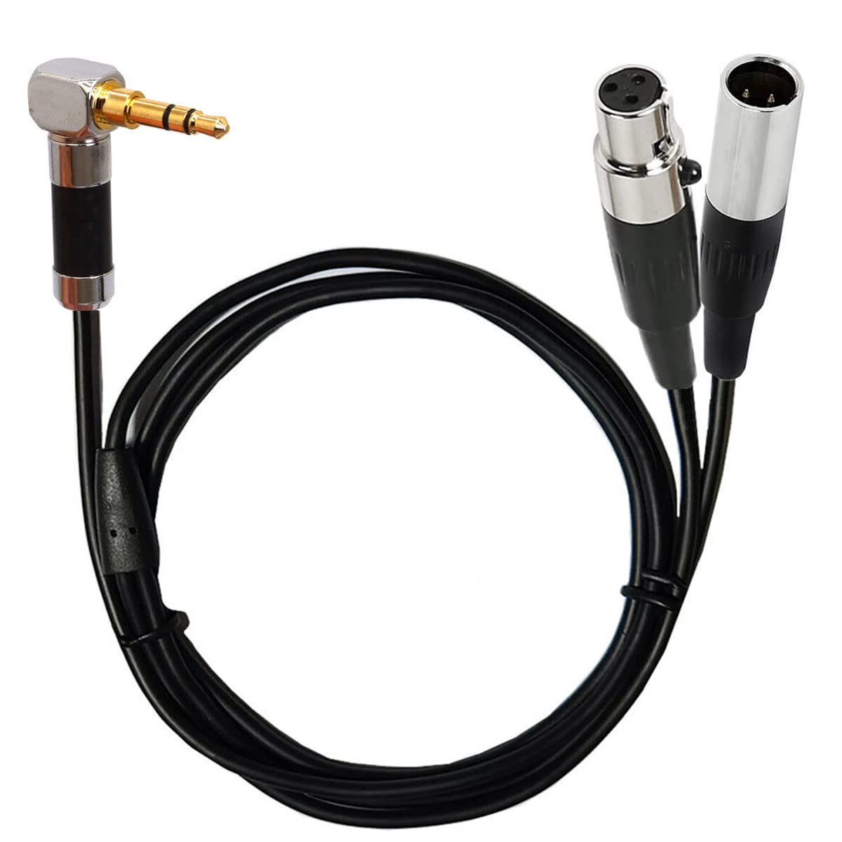J&D Cavo TRS 3.5mm A XLR Femmina 0.9m – Bilanciato Con Connettori Placcati Oro Per Microfoni E Reflex