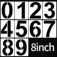 thumbnail image 1 of Yoqb Inch Large Number Stencils Set, Plastic 0-9 Address Number Painting Stencils Templates Reusable Digital Templates for Cake Stencil Mailbox Signs Parking Lot House NumbersA108, 1 of 7