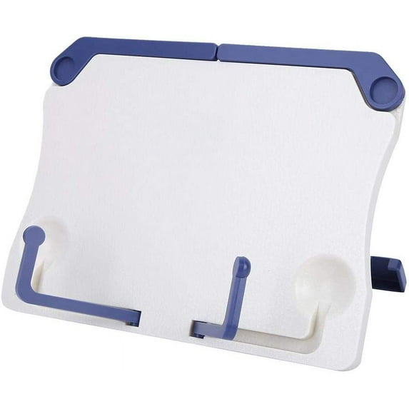 Yoqb Plastic Foldable Adjustable Bookstand for Reading, Cooking, Music, Multiple Angles, Lightweight Portable Tablets Smartphones Holder Tray for Students, AdultsA108