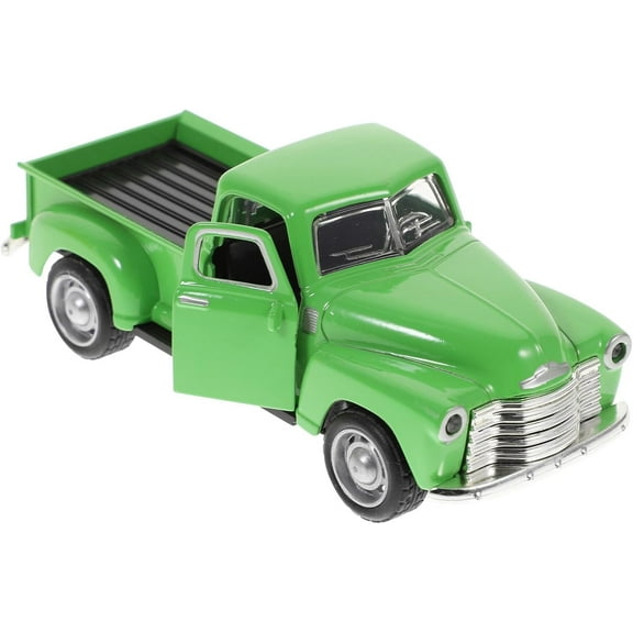 Yoqb Truck Toys Old Pickup Truck Model Alloy Retro Car Model Pickup Die Cast Collectible Vehicle Toy for Home Desk Cabinet Decoraion (Green) Vintage Truck Decor A110