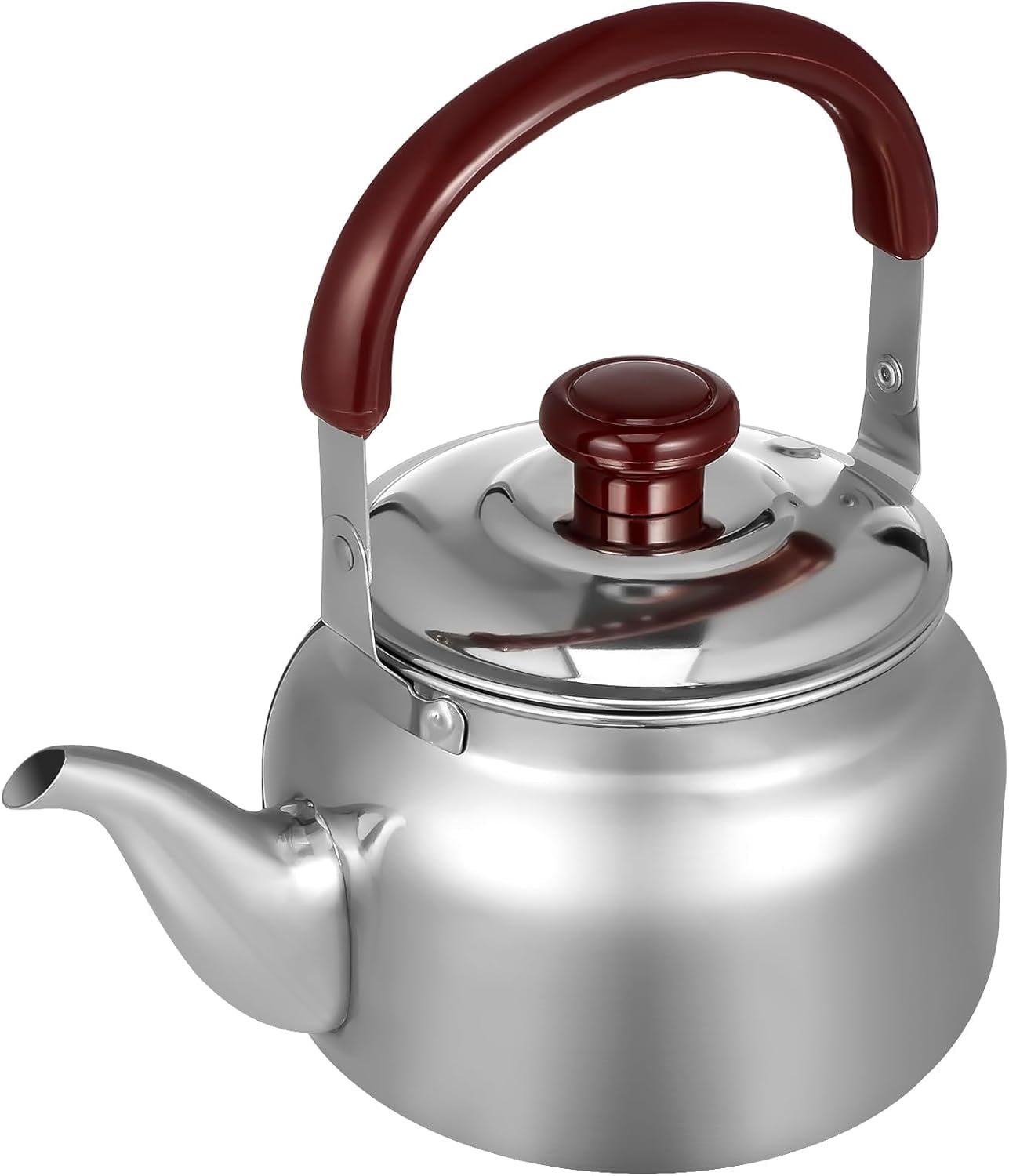 Yoqb Whistling Stovetop Tea Kettle Stainless Steel Tea Pot Hot Water Pot Coffee Kettle for Stove Top 1000ml A110