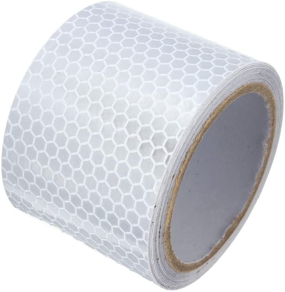 Yoqb White Reflective Tape self-Adhesive Warning Tape Reflective ...