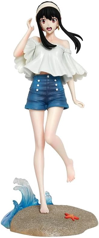 Yor Figure Beach Summer Clothes Yor Forger Action Figures 30cm/11.8inch PVC Characters Collectible Handicrafts for Anime Fans Gifts