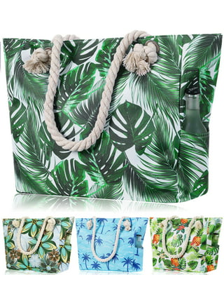 LELINTA Women Floral Water Resistant Shoulder Handbags Fashion Print Tote  Bag Large Capacit Bag Waterproof Beach Tote Shoulder Bag For Gym Beach  Travel Daily Bags with Zipper Pockets 