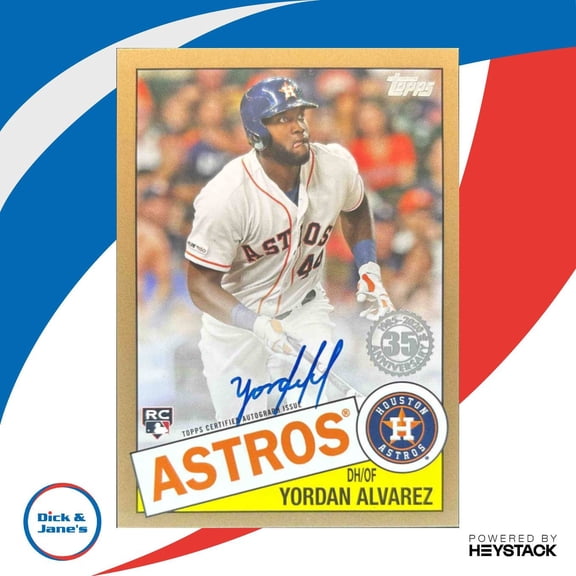 Yordan Alvarez #85A-YA 1985 Topps 35th Anniversary Autographs Gold Baseball Card