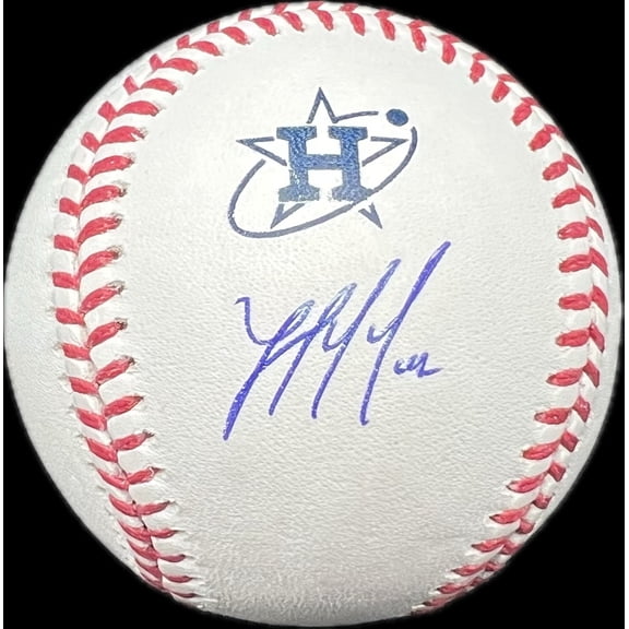 Yordan Alvarez Houston Astros Signed Baseball MLB PSA