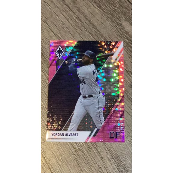 Yordan Alvarez MLB Houston Astros 2022 Panini Chronicles - Phoenix Pink Pulsar 25 trading card