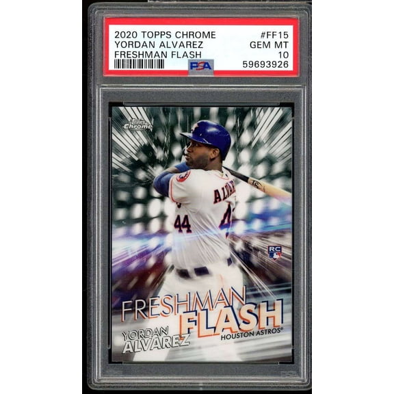Yordan Alvarez Rookie Card 2020 Topps Chrome Freshman Flash #FF15