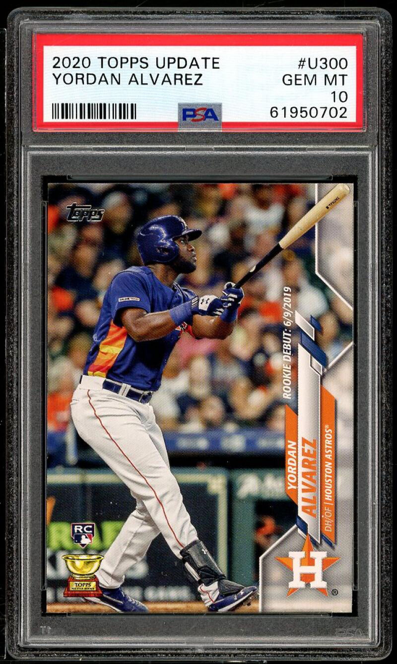 2020 Topps UK deals Yordan Alvarez Rookie SGC 10