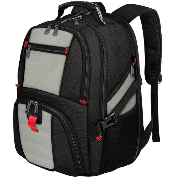 Yorepek Extra Large Travel Backpack for Men Women, Airline Approved Business Laptop Computer School Bag with Luggage Strap, 30L