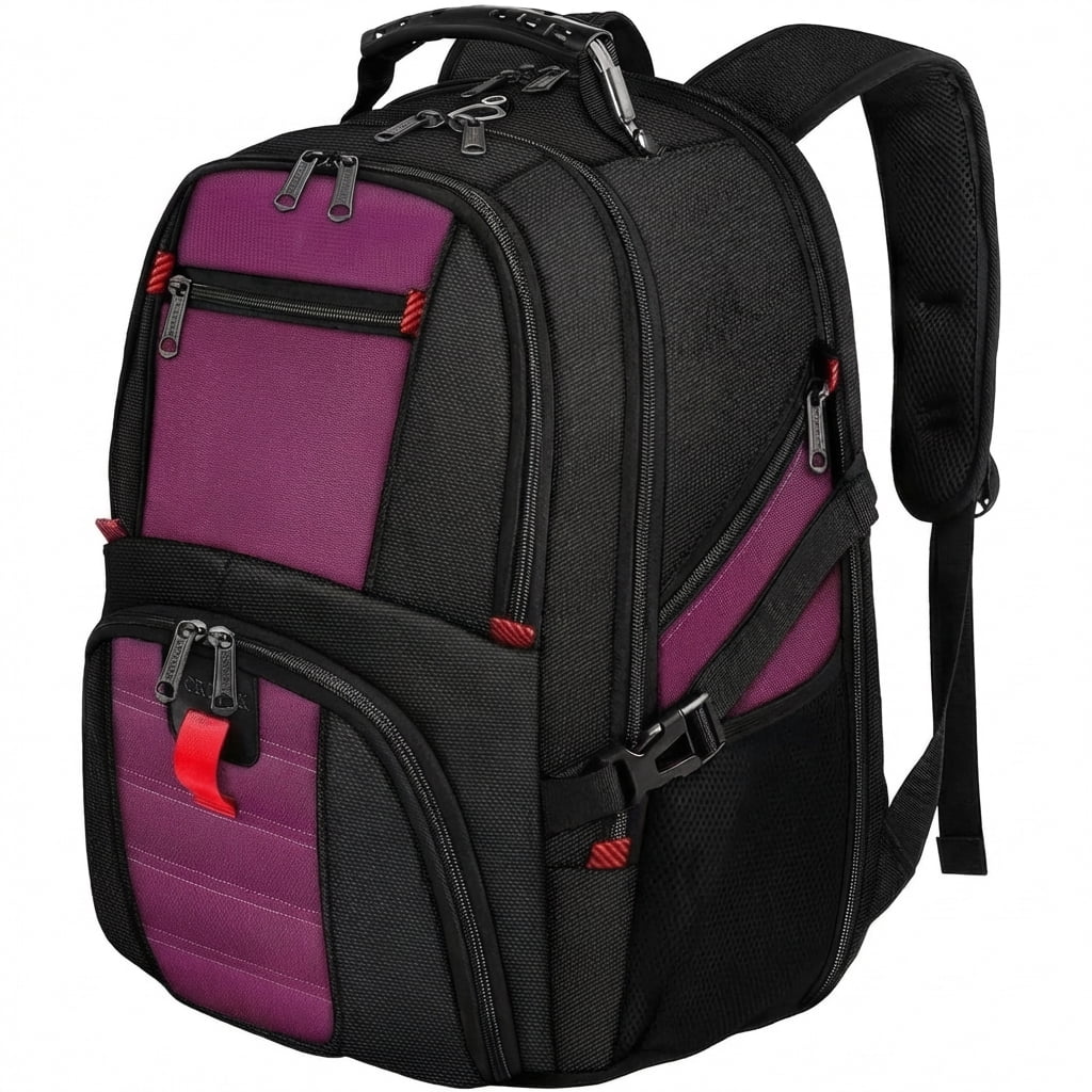 bonvince 18.4 laptop backpack airplane friendly 18.4" Fits Up To Inch Gamer Laptops Backpack Black and high density nylon lining.Size of extra large backpack Bonvince 18.4" Laptop Backpack Fits