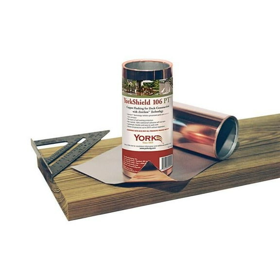 York 10 in. x 240 in. Copper Copper Roll Flashing