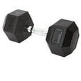 thumbnail image 1 of York Barbell 34064 Rubber Hex Dumbbell with Chrome Ergo Handle - 45 lbs, 1 of 1
