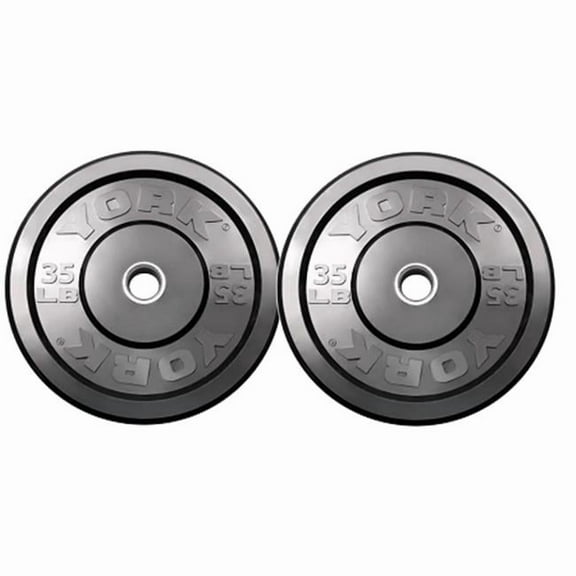 York Barbell 35 lb. Solid Rubber Training Bumper