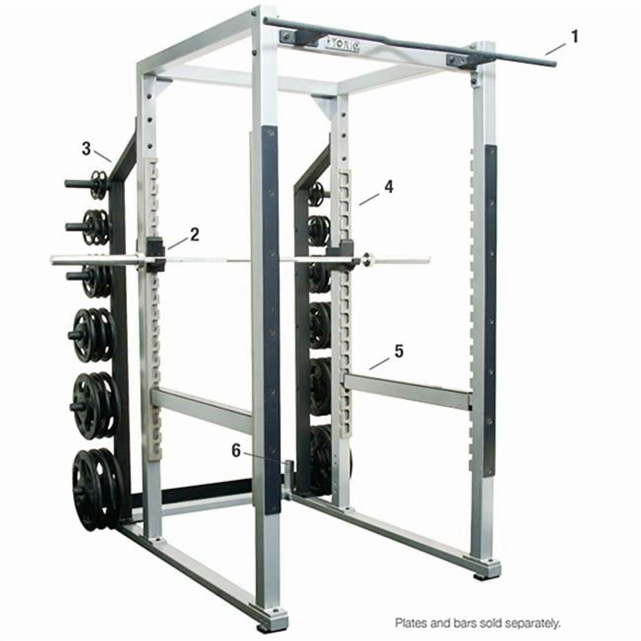York Barbell 54001 Double Bar Holder  Black