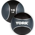 thumbnail image 1 of York Barbell 65116 16 lbs 2 Tone Medicine Rubber Ball, Navy Blue, 1 of 1