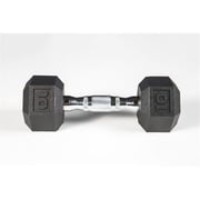 York Barbell York Premium Pvc Hex Dumbbell with Chrome Ergo Handle - 10 lbs