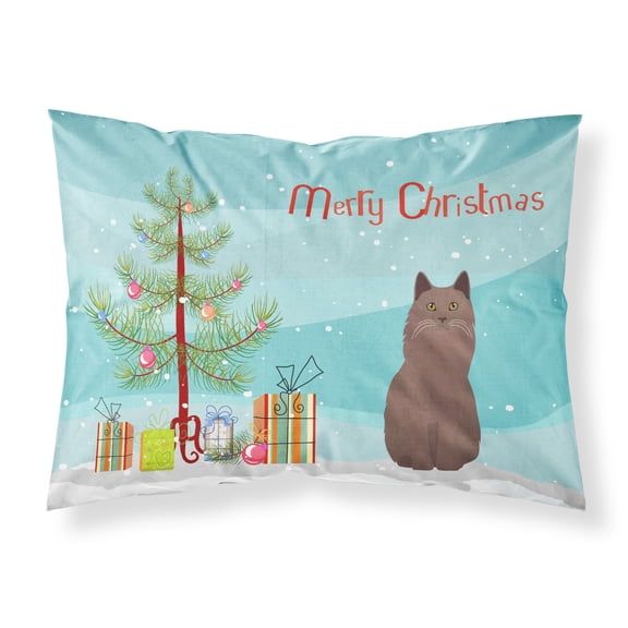 York Chocolate Cat Merry Christmas Fabric Standard Pillowcase CK4810PILLOWCASE