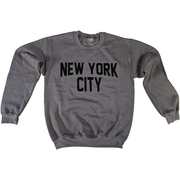York City Sweatshirt Screenprinted Charcoal Adult NYC Lennon Shirt 2XL