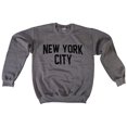 thumbnail image 1 of York City Sweatshirt Screenprinted Charcoal Adult NYC Lennon Shirt Large, 1 of 2