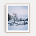 thumbnail image 1 of York County Rural 01 - Pennsylvania Photography Winter Snow Farmhouse Barn Rural Scenic Landscape Oak Framed Wall Art Print 8 x 10 inches, 1 of 12