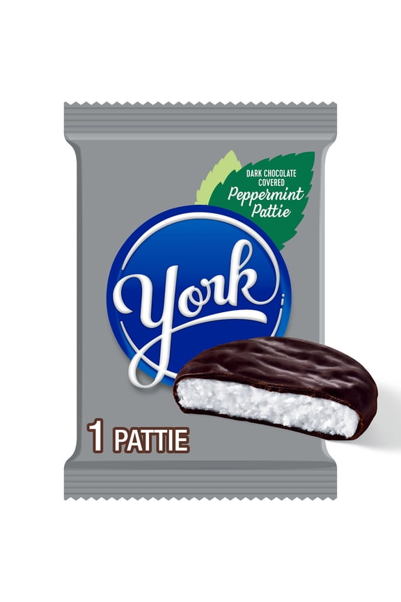 Dark Chocolate Peppermint Patties Candy, Pack 1.4 oz