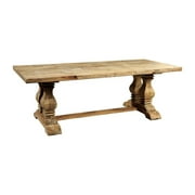 York Farmhouse 120-inch Rustic Trestle Table