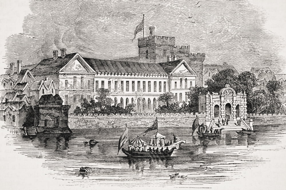 York House London England Birthplace Of Sir Francis Bacon From Old Englands Worthies By Lord Brougham And Others Published London Circa 1880s Canvas Art - Ken Welsh Design Pics (34 x 22)