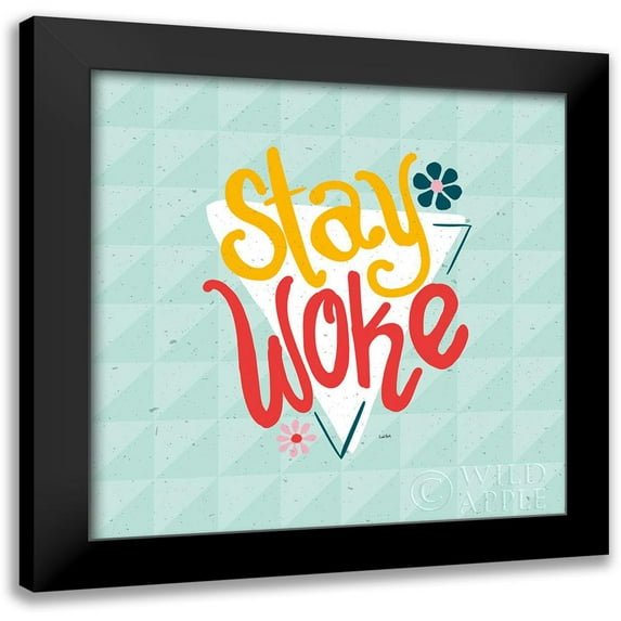 York, Leah 12x12 Black Modern Framed Museum Art Print Titled - Growth II
