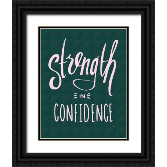 York, Leah 15x18 Black Ornate Wood Framed with Double Matting Museum Art Print Titled - Strength I