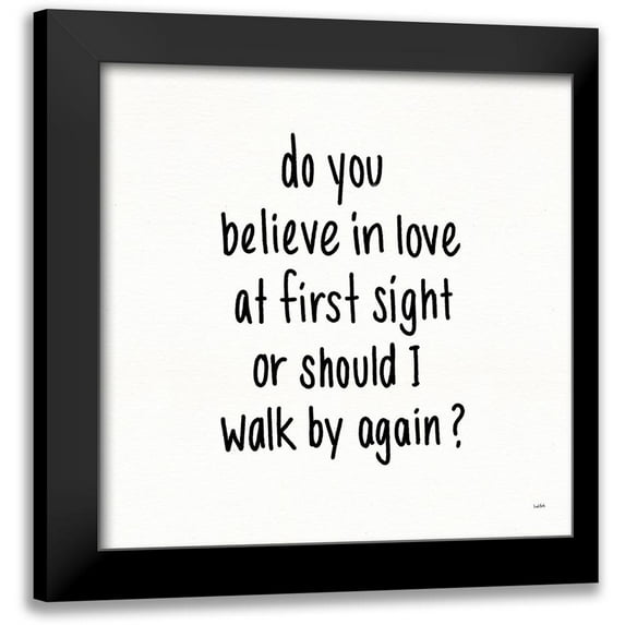 York, Leah 20x20 Black Modern Framed Museum Art Print Titled - Pickup Lines I