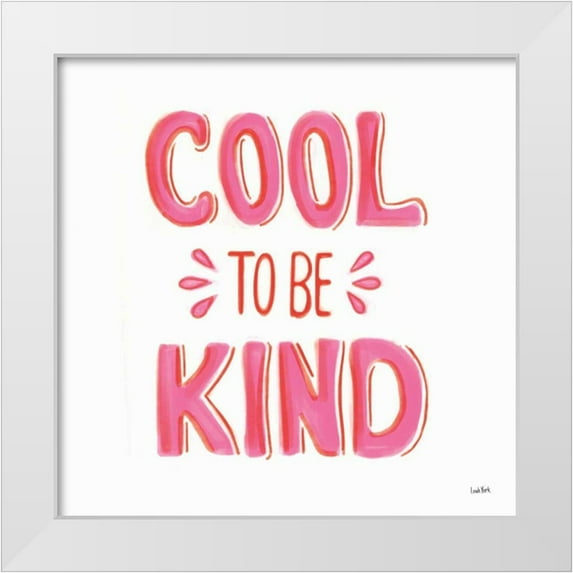 York, Leah 20x20 White Modern Wood Framed Museum Art Print Titled - Kindness III