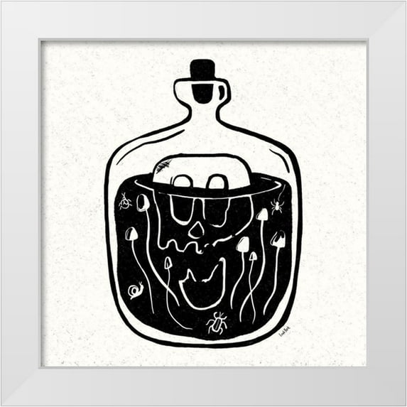 York, Leah 26x26 White Modern Wood Framed Museum Art Print Titled - Witches Potion III