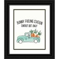 thumbnail image 1 of York, Leah 26x32 Black Ornate Wood Framed with Double Matting Museum Art Print Titled - Funny Bunny I, 1 of 4