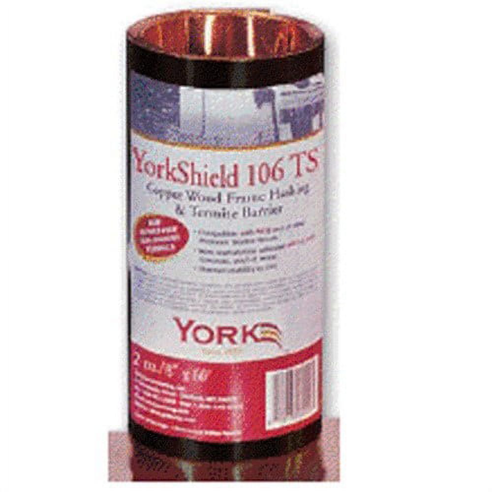 York Mfg 9" x 6" x 11" Bronze Copper Flashing Roll