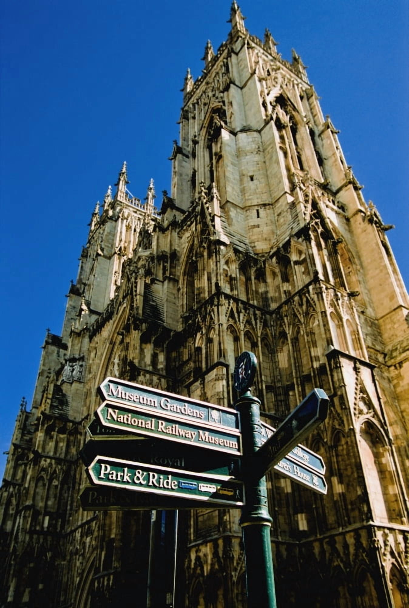 York Minster Exterior Low Angle View Canvas Art - Doug McKinlay Design Pics (24 x 36)