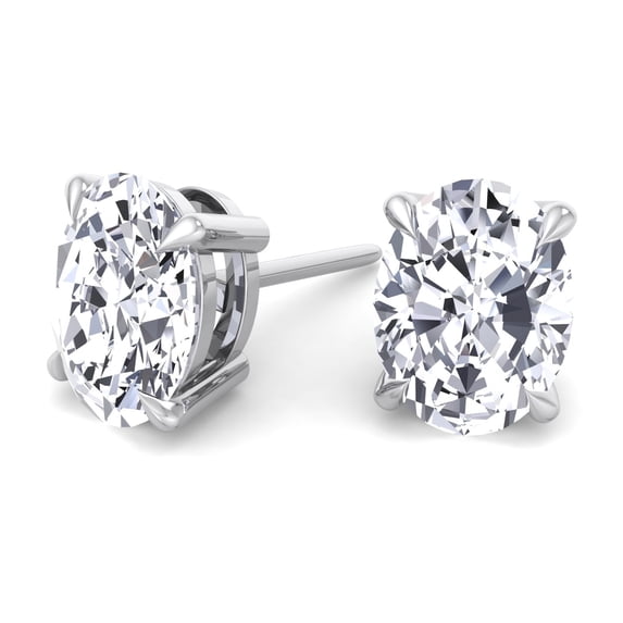 York - Oval Cut Diamond Studs