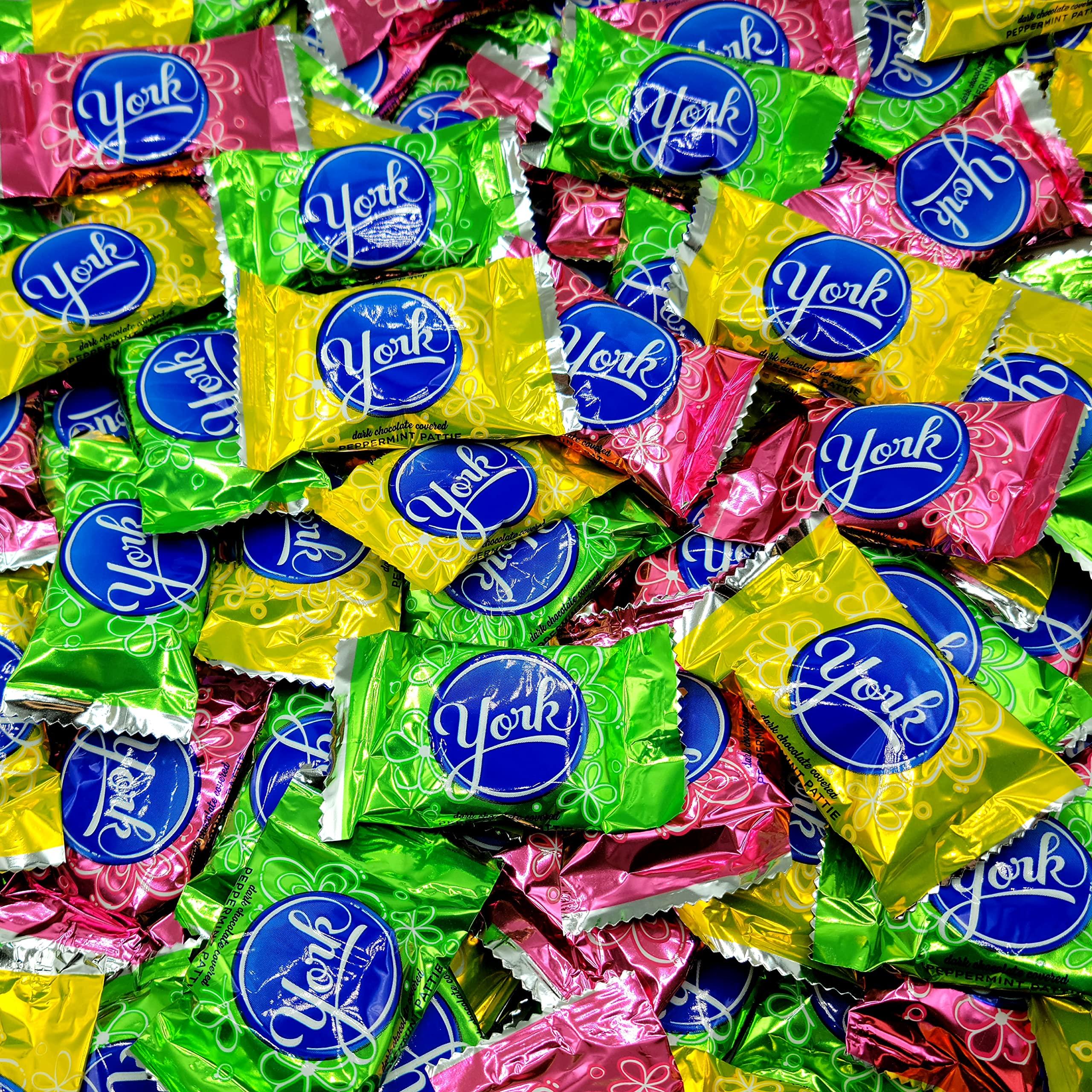 York Peppermint Patties Dark Chocolate Peppermint Egg Candies Individually Wrapped Bulk