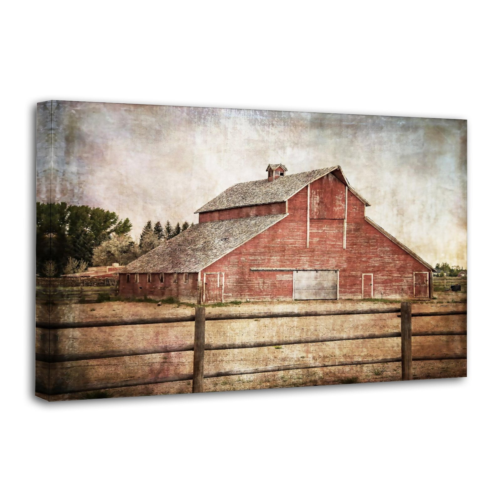 York Road Barn Posters Wall Art Painting Canvas Gift Living Room Prints ...