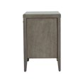 thumbnail image 1 of York Three Drawer Accent Side Table, Gray Wash, 1 of 5