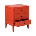 thumbnail image 1 of York Three Drawer Wooden Accent Side Table, 1 of 6