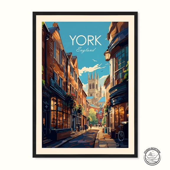 York Traditional Travel Print York Travel York Print York York Gift Wall Art Prints