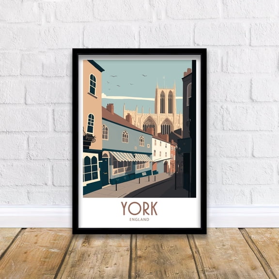 York Travel Print Wall Art York Travel Poster Gift For York Scenery Wall Art York England City Wall Art Gift For York Wall Decor York Gift, Poster Only