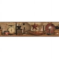thumbnail image 1 of York Wallcoverings Country Keepsakes Coffee Removable Wallpaper Border, 1 of 2