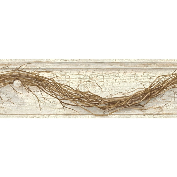 York Wallcoverings Country Keepsakes Grapevine Twig Border Wallpaper