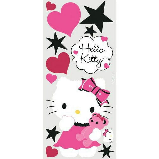 York Wallcoverings RMK2014GM RoomMates Hello Kitty - Couture Peel & Stick Giant